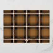 スクリプト メリークリスマス マスタード タルタン フォト 箔シーズンカード (裏面)