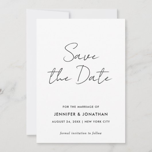 スクリプト モダン テンプレート シンプル ブラック アンド ホワイト (正面)