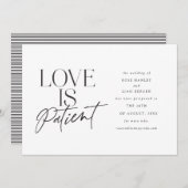 スクリプト ラブ ウェディング 延期 日程変更 案内状 (正面/裏面)