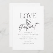 スクリプト ラブ ウェディング 延期 日程変更 案内状 (正面/裏面)