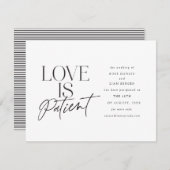 スクリプト ラブ ウェディング 延期 日程変更 案内状 (正面/裏面)