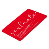 スクリプト ラブ ハート ソウルメイト 定義 赤 マグネット (左側)