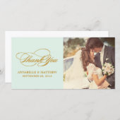 スクリプト | 写真結婚カードに感謝 サンキューカード (正面/裏面)