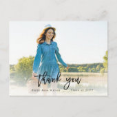 スクリプト 写真 卒業 ありがとう ポストカード (正面)