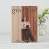 スクリプト 卒業写真 卒業発表 招待状 (スタンド正面)