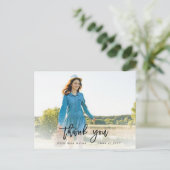 スクリプト 感謝の言葉 写真 卒業 ポストカード (スタンド正面)