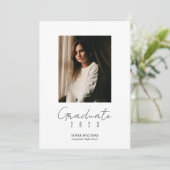 スクリプト 現代 卒業 フォト コラージュ クラス 案内状 (スタンド正面)