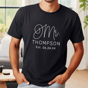 スクリプト Mr. カリグラフィー モノグラム グルーム Tシャツ