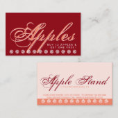 スクリプトAPPLE顧客ロイヤリティカード ロイヤリティカード (正面/裏面)