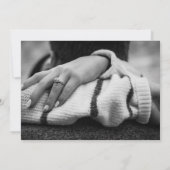 スクリプトBurgundy結婚の写真日付カードを保存 セーブザデート (裏面)