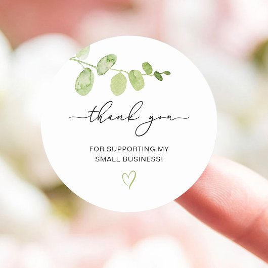 スクリプトEucalyptus Small Businessに感謝 ラウンドシール