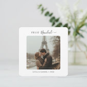 スクリプトFeliz Navidadカップル写真クリスマス シーズンカード (スタンド正面)