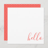 スクリプトHello ノートカード (正面/裏面)