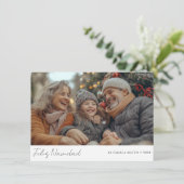 スクリプトHispanic Christmas Feliz Navidad写真 シーズンカード (スタンド正面)