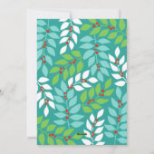 スクリプトJOY -モダンビジネスロゴ付きアクアホワイト シーズンカード (裏面)