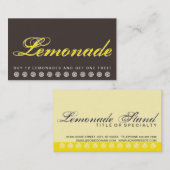 スクリプトLemonadeカスタマロイヤリティカード ロイヤリティカード (正面/裏面)
