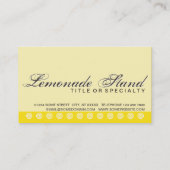 スクリプトLemonadeカスタマロイヤリティカード ロイヤリティカード (裏面)