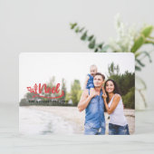 スクリプトnoelフォトモダンホリデーカード シーズンカード (スタンド正面)