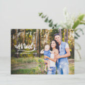 スクリプトnoelフォトモダンホリデーカード シーズンカード (スタンド正面)