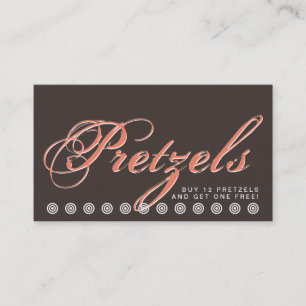 スクリプトPRETZELS顧客ロイヤリティカード ロイヤリティカード