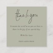 スクリプトQRコード結婚のフォトギャラリー感謝してい エンクロージャーカード (正面)