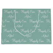 スクリプトSage Green'sの後で幸せに結婚なる ラージペーパーバッグ (正面)