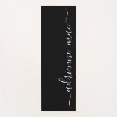 スクリプパーソナライズされたトのミニマル黒白 ヨガマット (正面)