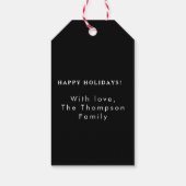 スクリプパーソナライズされたトエレガント・メリークリスマスカスタム ギフトタグ (裏面)