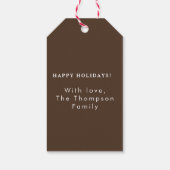 スクリプパーソナライズされたトエレガント・メリークリスマスカスタム ギフトタグ (裏面)