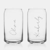 スクリプパーソナライズされたトブライダルバチェロレッテ ガラス缶 (正面)