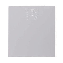 スクリプパーソナライズされたトモダンファミリ名 ノートパッド