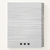 スクリプパーソナライズされたトモダン・モノグラムレシピ ノートブック (裏面)