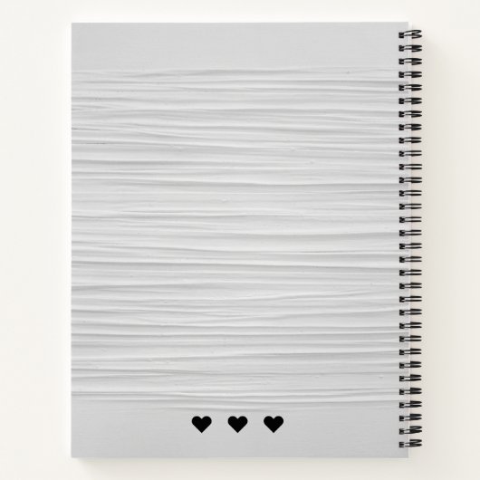 スクリプパーソナライズされたトモダン・モノグラムレシピ ノートブック (裏面)