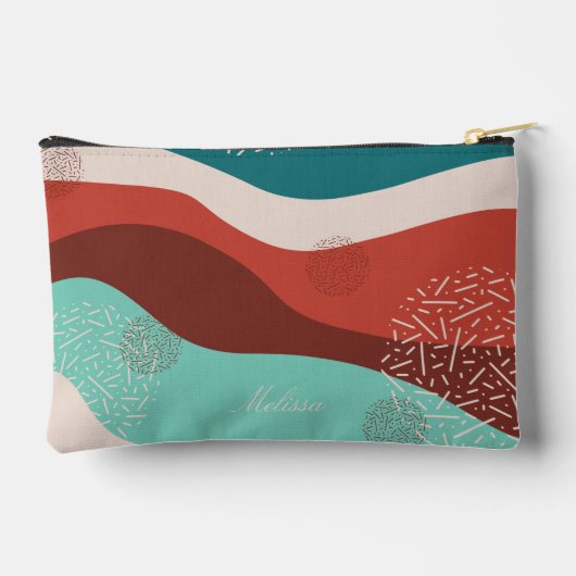 スクリプパーソナライズされたトレトロ アクセサリーポーチ (裏面)