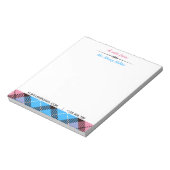 スクリプパーソナライズされたト名EメールTel Plaidタータンチェック ノートパッド (回転)