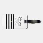 スクリプパーソナライズされたト夫妻の新結婚婚 ラゲッジタグ (裏面横)