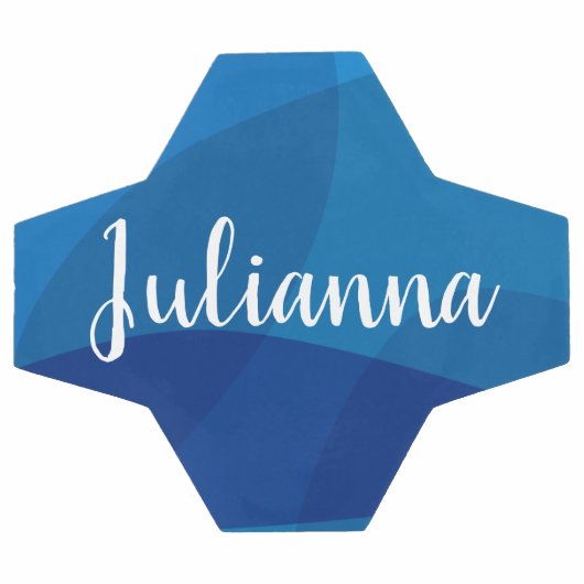 スクリプパーソナライズされたト女の子の名前のユニークスポーツギフト サッカーボール (フラット)