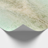 スクリプビクトリアントフローラダマスコミントクリーム金ゴールド ラッピングペーパー (角)