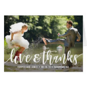 スクリプファンキート結婚のサンキューカード (正面横)