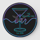 スクリプファンシートおもしろいバー大壁時計 ラージ壁時計 (正面)