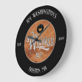 スクリプファンシートウイスキーバー ラージ壁時計 (傾斜)