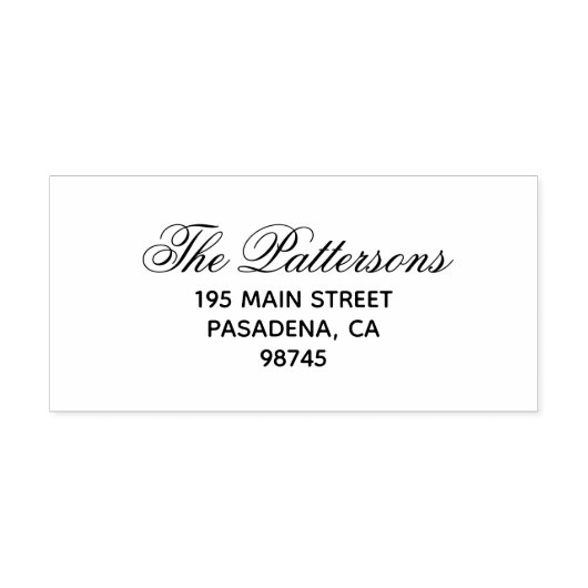 スクリプファンシートファミリ名差出人住所 セルフインキングスタンプ (デザイン)