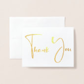 スクリプファンシートフォント |ありがとうございます 箔カード (封筒付き正面)