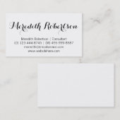 スクリプファンシートプロフェッショナルホワイト名刺 名刺 (正面/裏面)