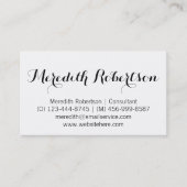 スクリプファンシートプロフェッショナルホワイト名刺 名刺 (正面)