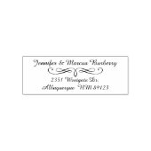 スクリプファンシート差出人住所のインク入力スタンプ セルフインキングスタンプ (デザイン)