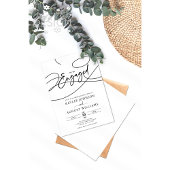 スクリプファンシート私たちは「婚約した」婚約パーティ 招待状