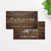 スクリプファンシート素朴、木材&ライト飲料チケット2 (デスク)