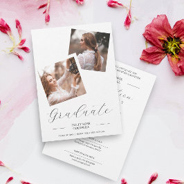 スクリプファンシート2写真コラージュ卒業 招待状