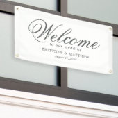 スクリプフォーマルト歓迎結婚のバナー 横断幕 (ビルの外側)